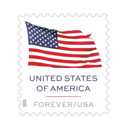 U.S. Flag 2025 Stamps Sheet of 20. 1set=5Sheets Was $73.00/set - stampworldstore