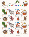 2006 U.S. Children’s Book Animals 16-Stamp Sheet 1set=5Sheets  Was $73.00/set