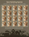 2011 USPS Save Vanishing Species Postage Stamps 1set=5Sheets  Was $73.00/set