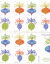 2011 US Holiday Baubles Forever Stamps Booklet of 20 1set=5Sheets  Was $73.00/set