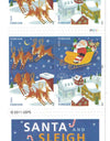 2012 US Stamp Santa & Sleigh - Booklet of 20 Forever Stamps 1set=5Sheets  Was $73.00/set