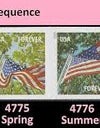 2013 USPS Forever Stamps A Flag for All Seasons