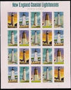 2015 New England Coastal Lighthouse Postage Stamps 1set=5Sheets  Was $73.00/set