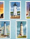 2015 New England Coastal Lighthouse Postage Stamps 1set=5Sheets  Was $73.00/set