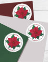 2018 Global: Poinsettia Stamps, Sheet of 10 1set=5Sheets  Was $73.00/set