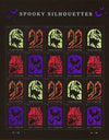 2019 USPS Spooky Silhouettes Framed Forever Stamps 1set=5Sheets  Was $73.00/set