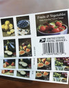 2020 USPS Fruits & Vegetables Forever Stamps 1set=5Sheets  Was $73.00/set