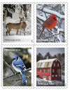 2020 USPS Winter Scenes First Class Forever Postage Stamps 1set=5Sheets  Was $73.00/set