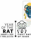 2020 Lunar New Year: Year of the Rat Stamps 1set=5Sheets  Was $73.00/set