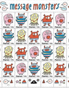 USPS 2021 Message Monsters Forever First Class Postage Stamps 1set=5Sheets  Was $73.00/set