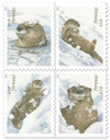 2021 USPS Otters in Snow Forever Postage Stamps 1set=5Sheets  Was $73.00/set