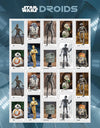 2021 USPS Star Wars Droids Forever Postage Stamps 1set=5Sheets  Was $73.00/set