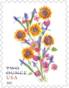 2022 US Two Ounce Sunflower Bouquet Forever Stamps 1set=5Sheets  Was $73.00/set