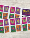 2023 Piñatas! Stamps, Book of 20 1set=5Sheets  Was $73.00/set