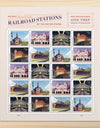 2023 US Railroad Stations Stamps 1set=5Sheets  Was $73.00/set