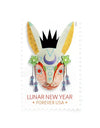2023 Lunar New Year: Year of the Rabbit Stamps 1set=5Sheets  Was $73.00/set