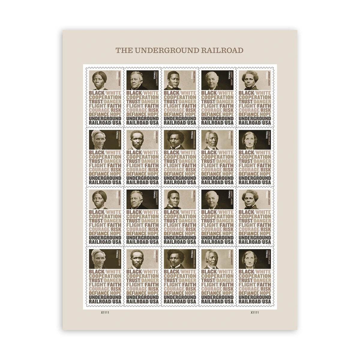 2024 Stamps - The Underground Railroad 1set=5Sheets Was $73.00/set - stampworldstore
