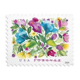 2024 USPS Celebration Blooms Stamps, Sheet of 20 1set=5Sheets Was $73.00/set - stampworldstore