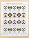2025 U.S. Navy 250th Anniversary Commemorative Stamps, Sheet of 20