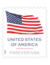 U.S. Flag 2025 Stamps Sheet of 20.