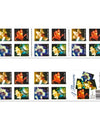 2000 US 34c Self Adhesive Four Flowers First Class Stamps 1set=5Sheets  Was $73.00/set