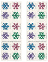 2015 USPS Geometric Snowflakes Forever Postage Stamps 1set=5Sheets  Was $73.00/set