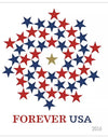 2016 USPS Stars Red & Blue Forever Stamps 1set=5Sheets  Was $73.00/set