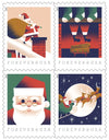 2021 USPS A Visit from St Nick Forever First Class Postage Stamps 1set=5Sheets  Was $73.00/set