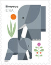 2022 US Elephants First Class Forever Stamps 1set=5Sheets  Was $73.00/set