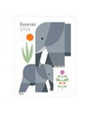 2022 US Elephants First Class Forever Stamps 1set=5Sheets  Was $73.00/set
